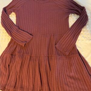 Ribbed Long Sleeve Dress- Forever21